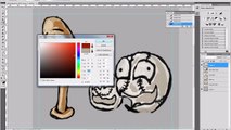 Beginner Photoshop painting tutorial, Baseball stickers for Line users
