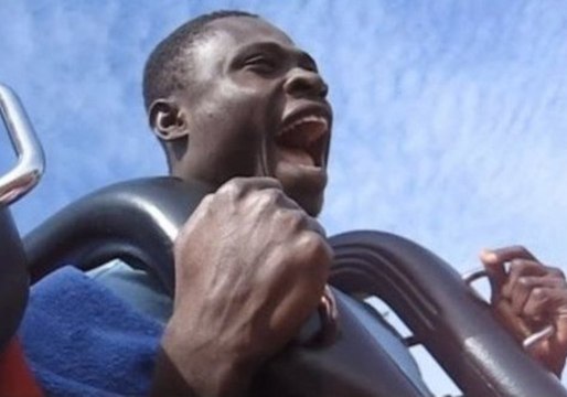 This Guy Recorded His Friend's First Roller Coaster Ride