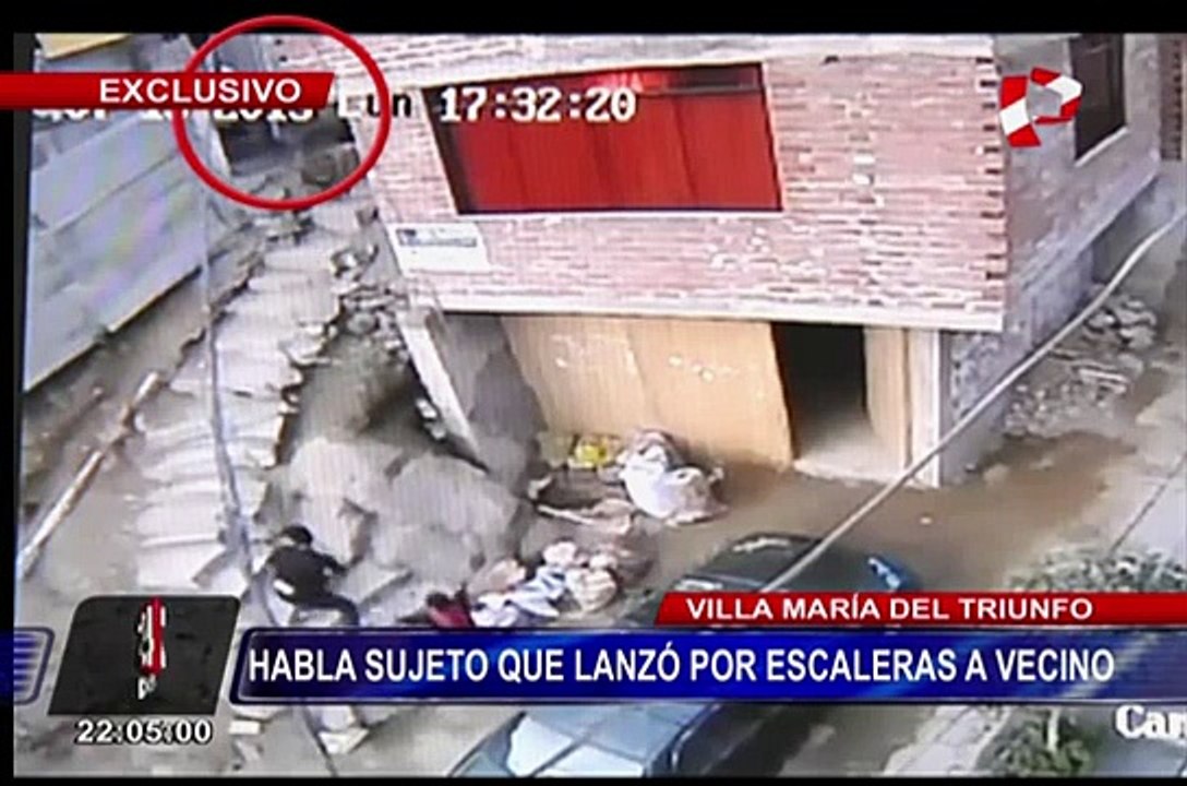 Habla el sujeto que lanzó por las escaleras a su vecino