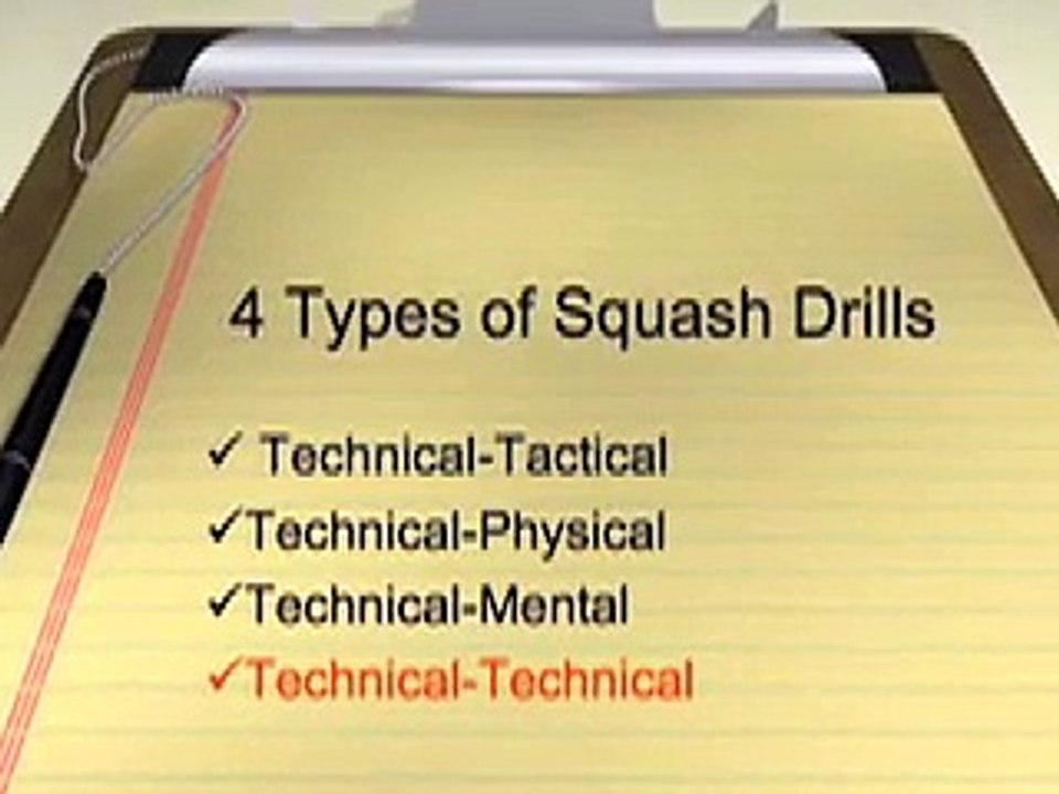 Basic Squash Technical Drills