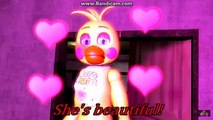 fnaf-freddy building toy chica-foxy betraying chica- bonnie kisses chica-