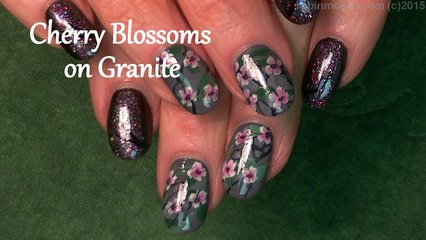 Cherry Blossom Nail Design