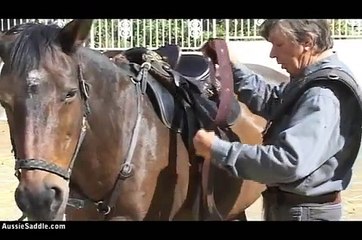How To Do A Tackaberry Cinch, Australian Stock Horse Saddle Company