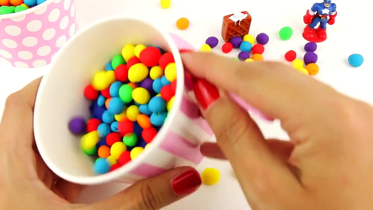 Dippin Dots Play Doh Ice Cream Surprise Peppa Pig Shopkins Frozen Marvel Captain America