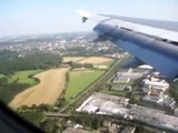 Landing Landung at/in Düsseldorf A320 DUS Lufthansa Airbus
