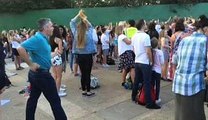 Dad nails classic dance moves at The Vamps gig at Thorpe Park