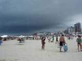 Uma pequena tempestade na Praia Grande, em Torres-RS, Brasil