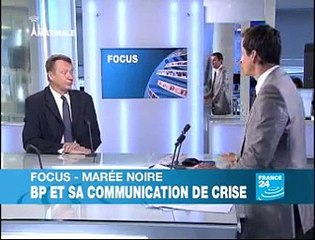 Interview de Thierry Libaert sur France 24 le 16/06/2010 à propos de la marée noire BP