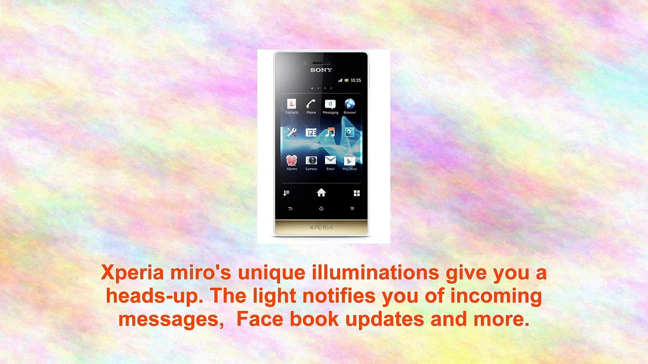 Sony Xperia Miro St23a Unlocked Android Phone