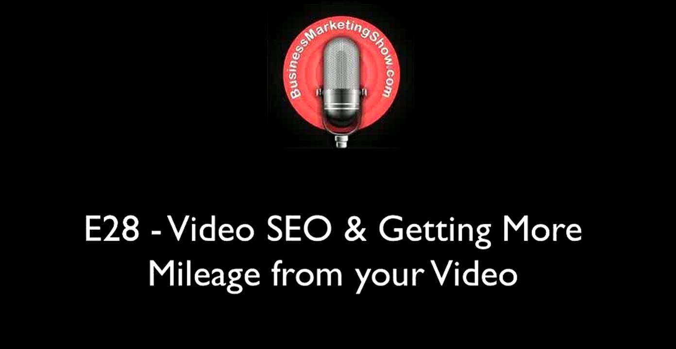 E28- Video SEO & Getting More Mileage from your Video