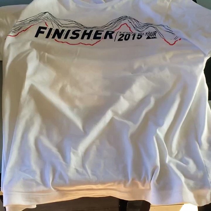 T-shirt finisher étape du tour 2015 saint jean de maurienne la toussuire
