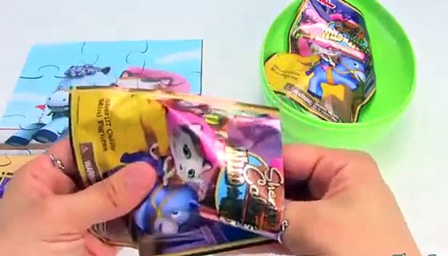 Sheriff Callie's Wild West Play Doh Surprise Eggs Toby Sheriff Callie Blind Bags