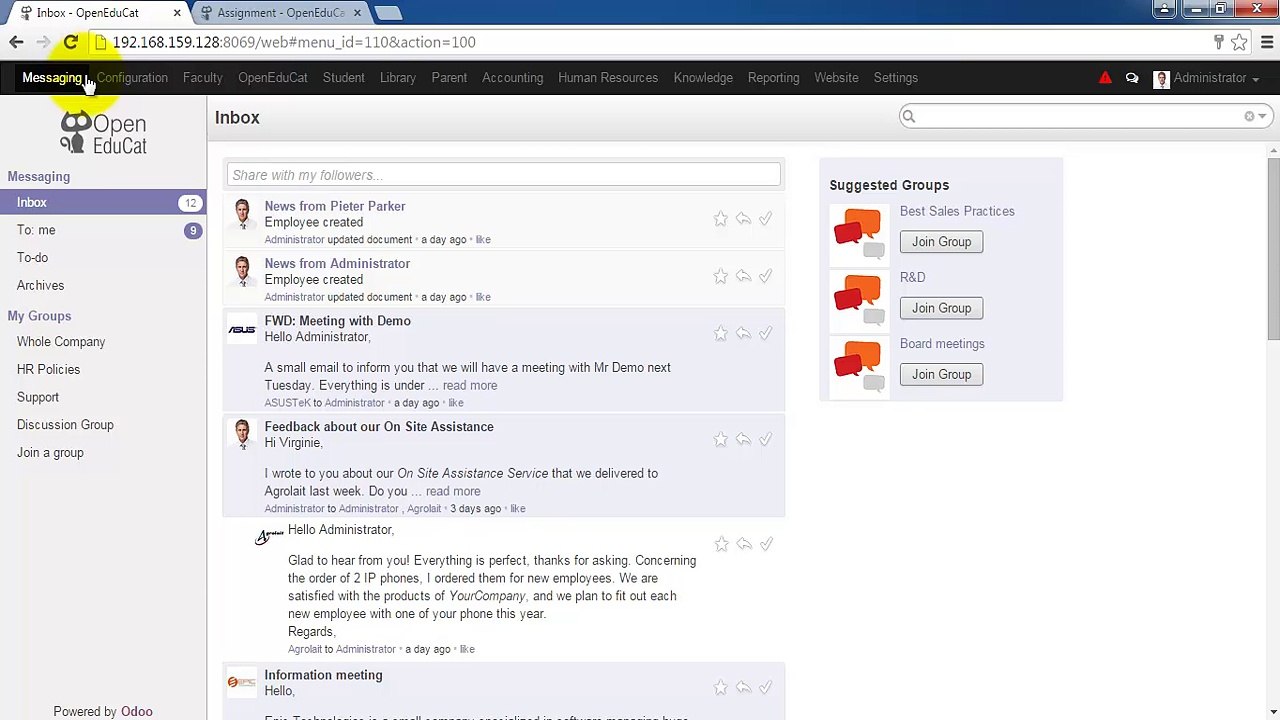 How to Configure Standard in OpenEduCat