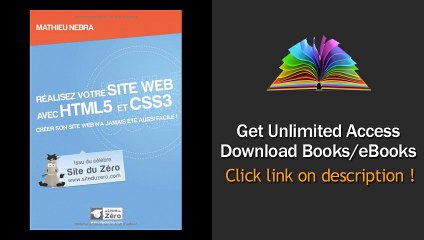 Download PDF Ralisez votre site web avec HTML5 et CSS3
