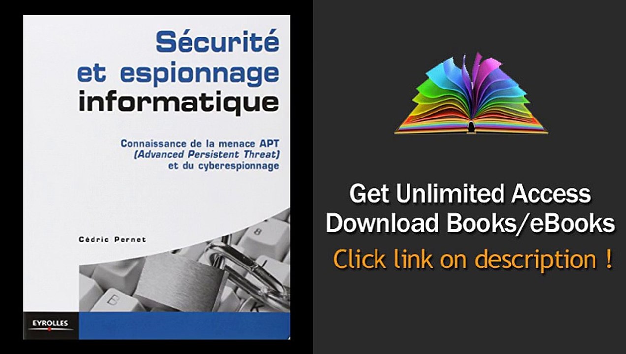 Download PDF Scurit et espionnage informatique Connaissance de la menace APT et du cyberespionnage