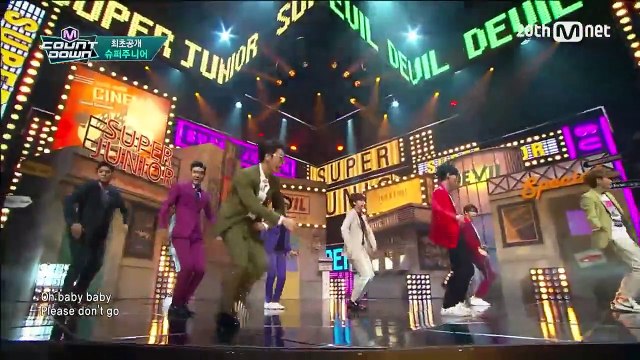 [HD] 150716 Super Junior(슈퍼주니어) - Devil @ M COUNTDOWN