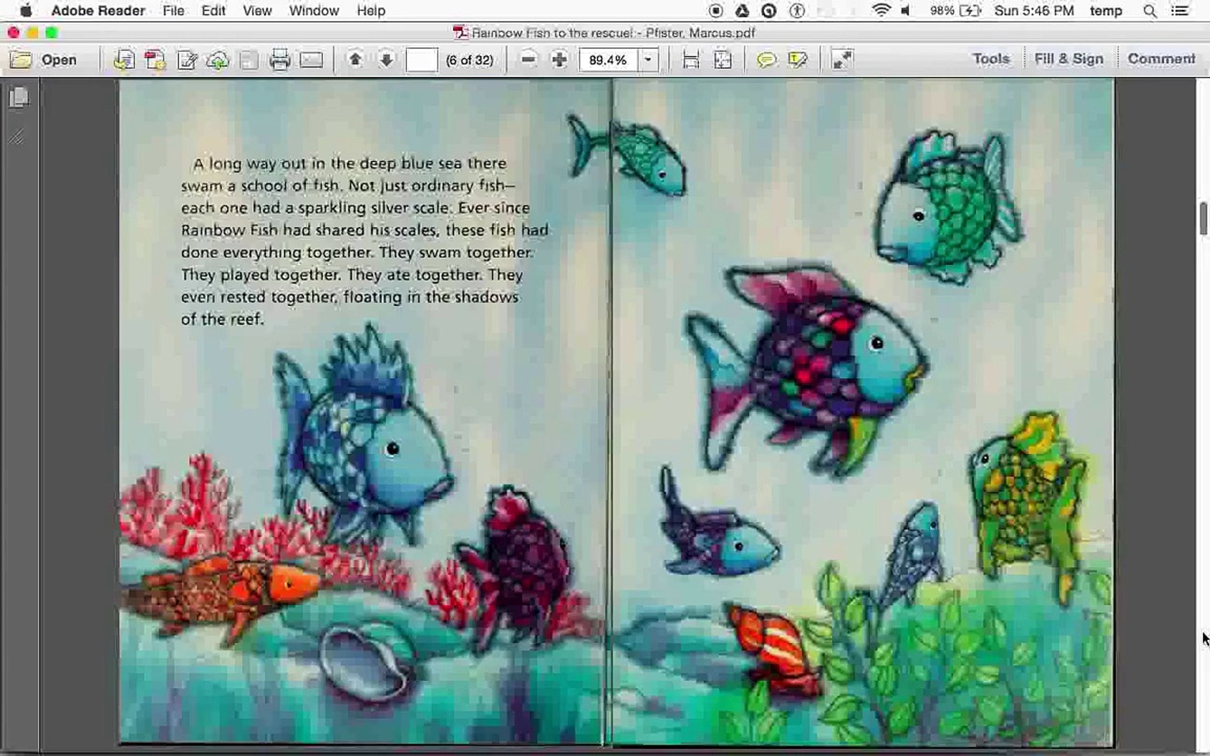 Rainbow Fish To the Rescue! (read aloud)
