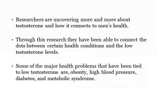 Health Risks Associated with Low Testosterone