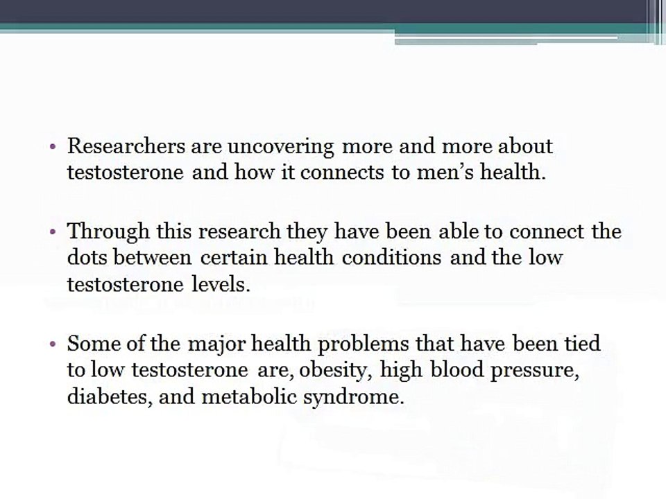 Health Risks Associated with Low Testosterone