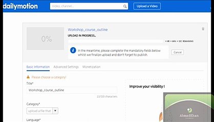 How to Earn Online-Dailymotion and Teespring-Urdu Tutorial - Video Dailymotion_x264