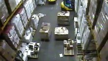 Forklift Accident Brings Down a Warehouse in Russia