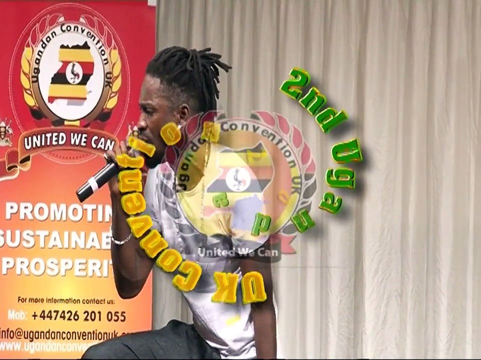 Bobi Wine singing Tugambire ku Jennifer at the 2ndUgandan Convention UK