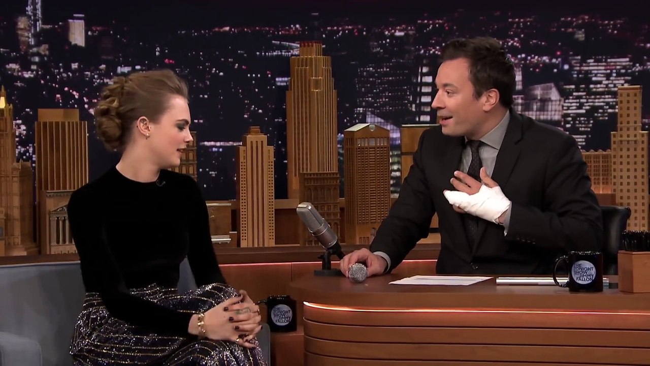 Cara Delevingne fait du beatbox sur le plateau du Tonight Show