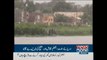 River Indus in medium flood at Chashma, Kalabagh