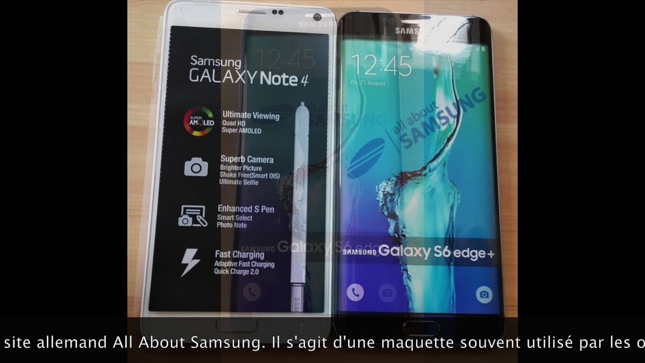 Samsung Galaxy S6 Edge Plus : photos du design final