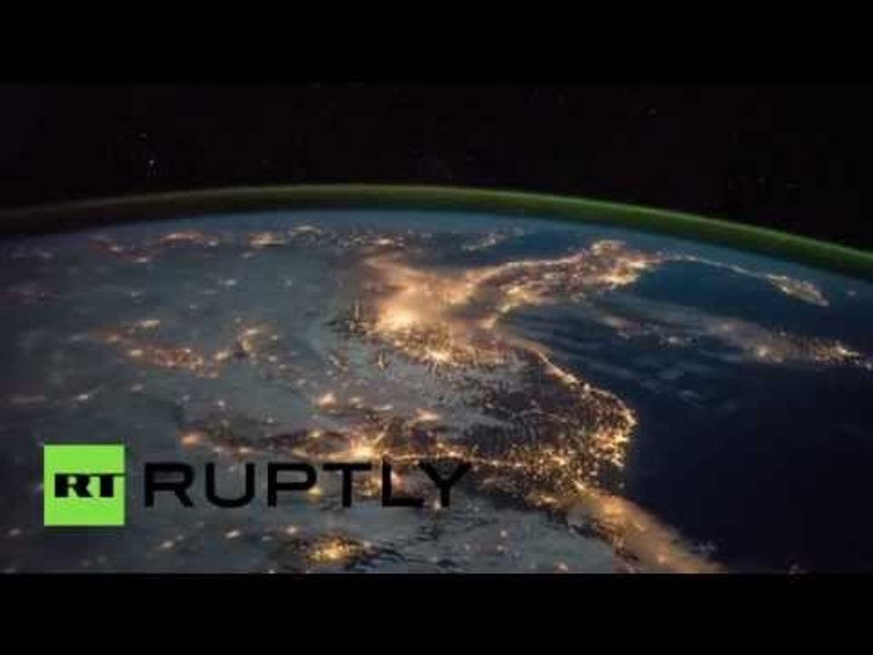 ISS night-vision timelapse: Lisbon, Madrid, Barcelona, Marseille, Milan, Turin, Zagreb, Belgrade