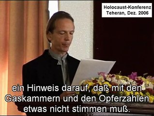 Teheran Holocaust Konferenz 2006: Vortrag - zensiert - des Leiters der deutschen Delegation
