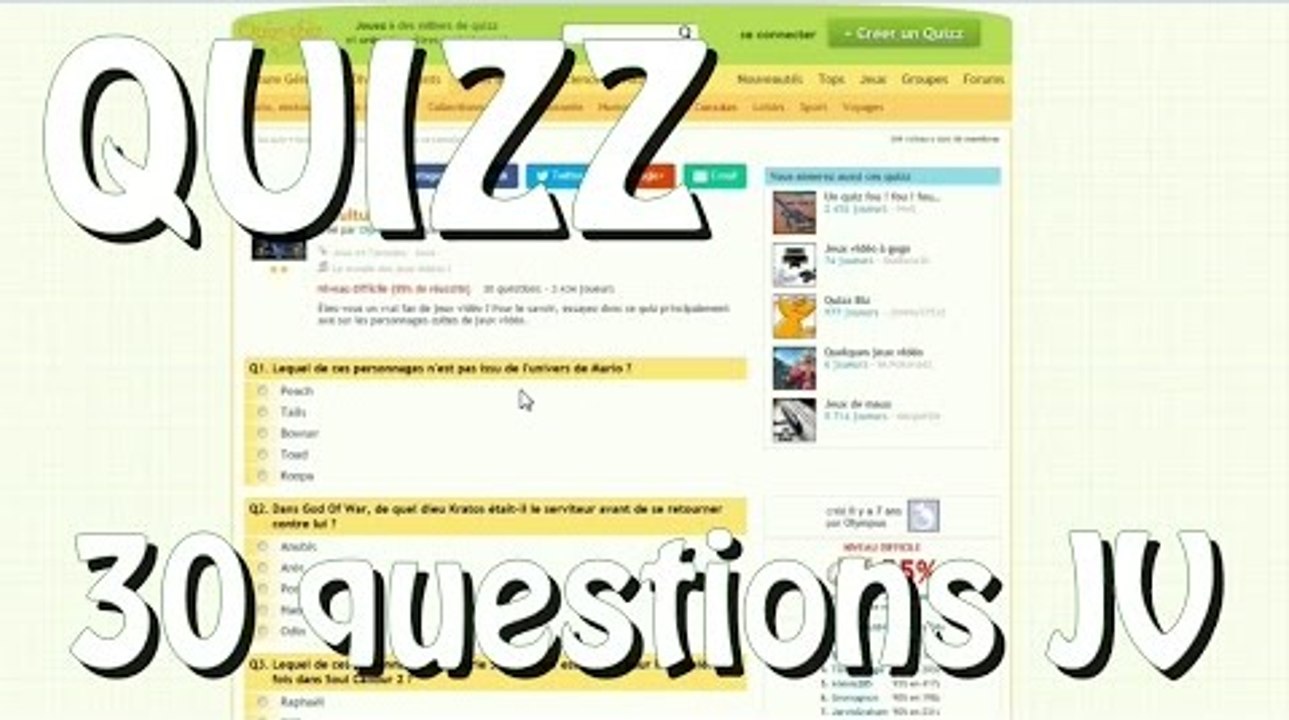 [ QUIZZ ] 30 questions sur les jeux vidéo
