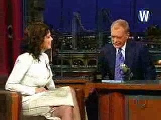 lauren graham at david letterman's show