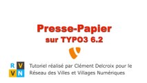 Tutoriel TYPO3 6.2 - Presse-Papier