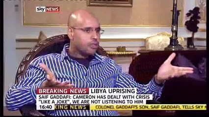 Saif Gaddafi extensive interview with British Press