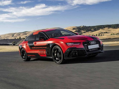 L'Audi RS7 à l’action sur le circuit de Sonoma