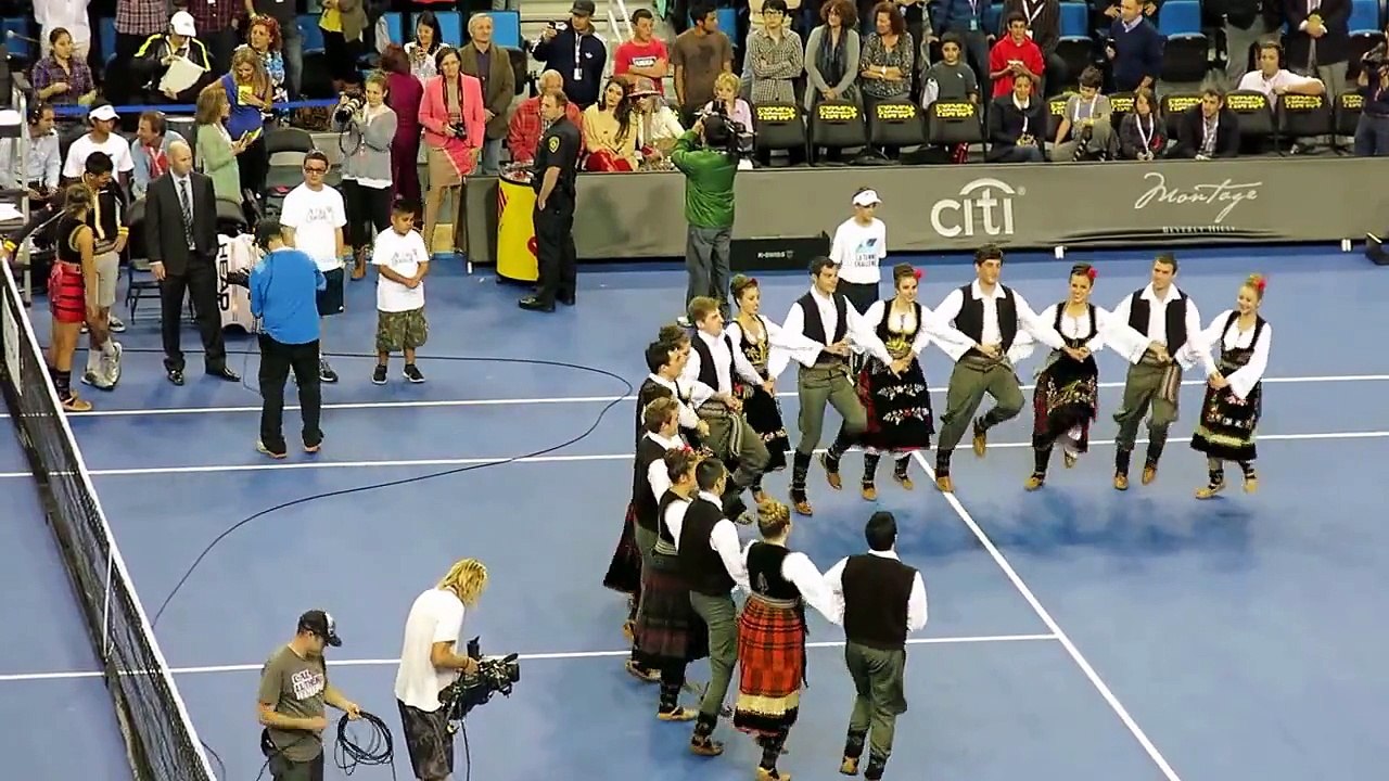 Novak Djokovic Dances in Traditional Serbian Dance Troop