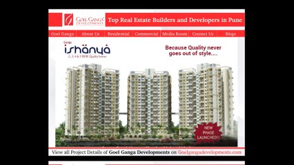 Ongoing Residential Property for Sale in Pune - Goel Ganga Developments