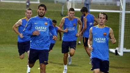 FC Barcelona training sessions: First training session in United States
