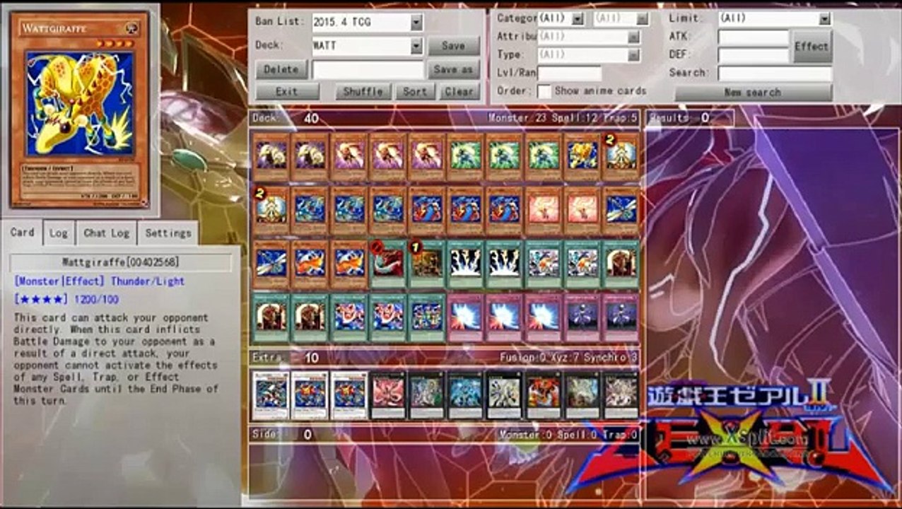 [주리온] 유희왕 덱 레시피 - 일렉 덱 (Yugioh Deck Recipes - Watt)