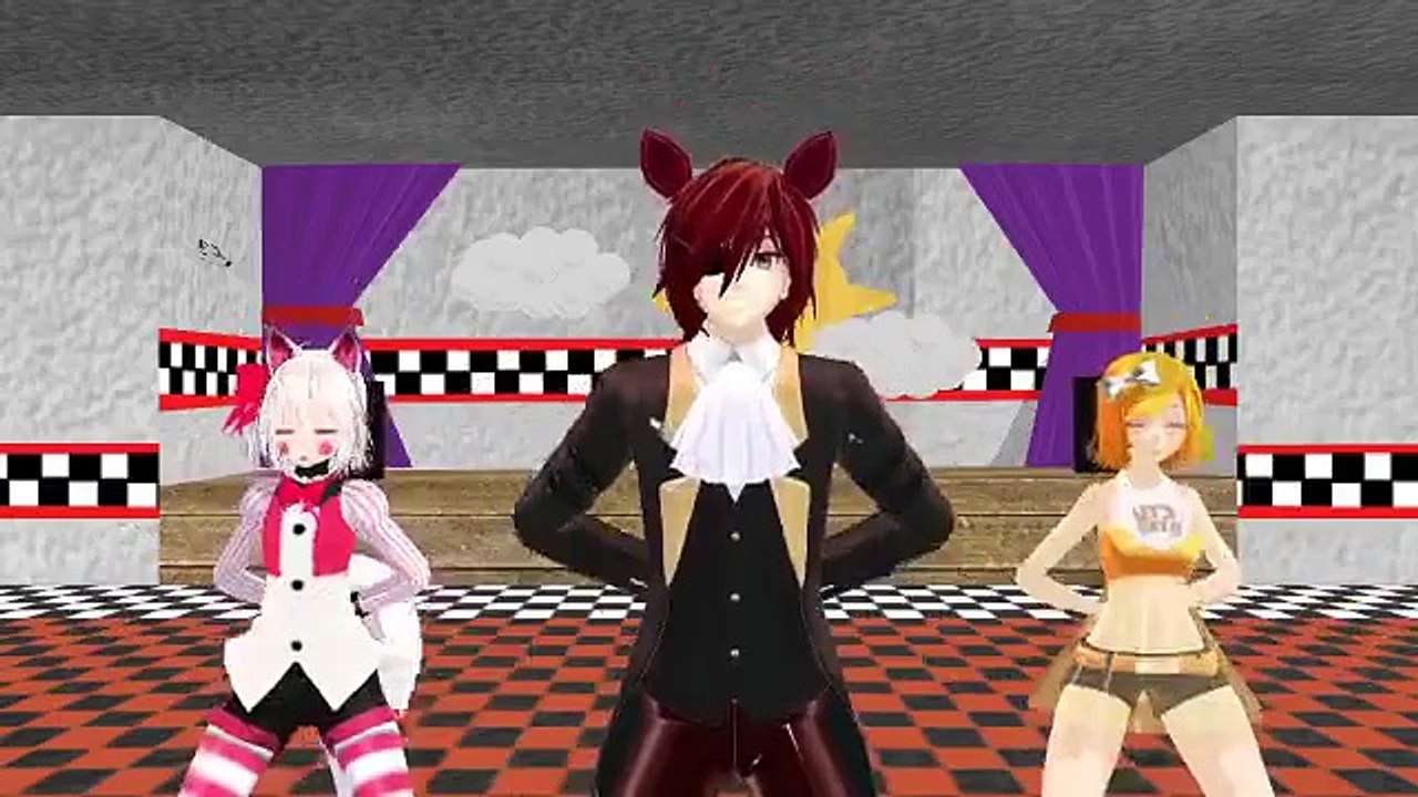 MMD X FNAF Chica Foxy Mangle The Fox
