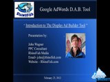 Intro to the Google AdWords Display Ad Builder Tool