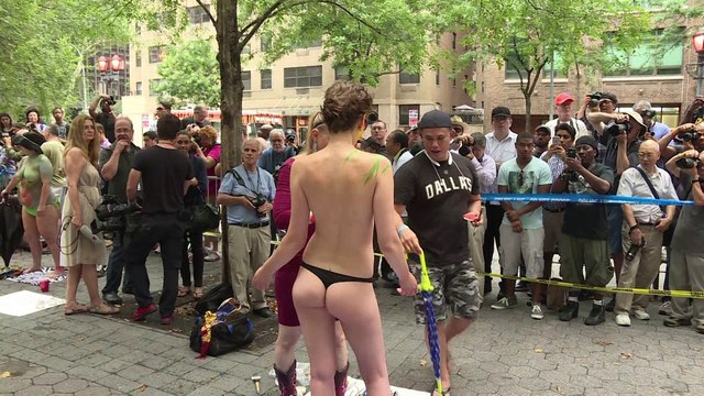 Peintures sur corps dans les rues de New York