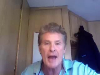 David Hasselhoff supporting British Bulldog for the WWE Hall of Fame