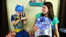 BACK TO SCHOOL Surprise Toys & Blind Bags With Little Batman's R2D2 Star Wars Backpack DisneyCarToys