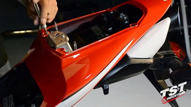 Carbon Fiber Undertail Fairing Installation 2007-2012 Honda CBR 600RR by TST Industries