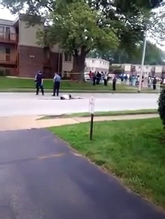 phone video of Michael Brown shooting