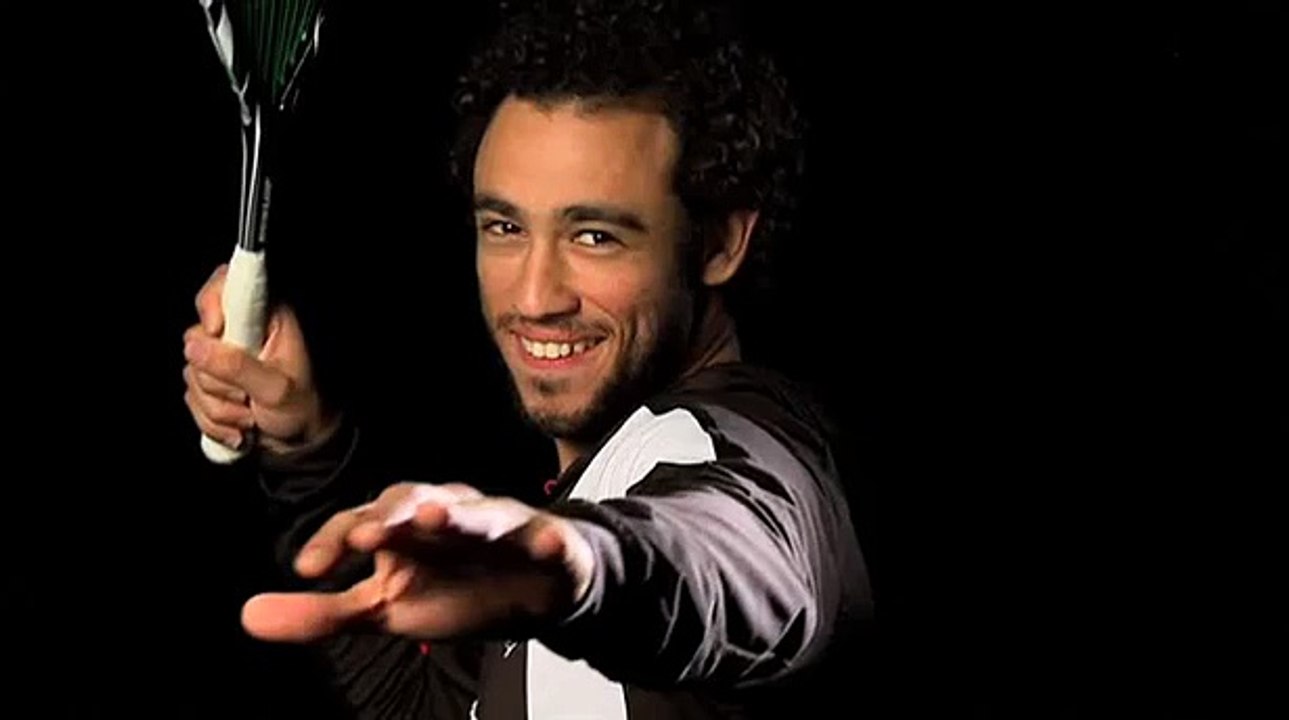 Ramy Ashour  squash trick shot