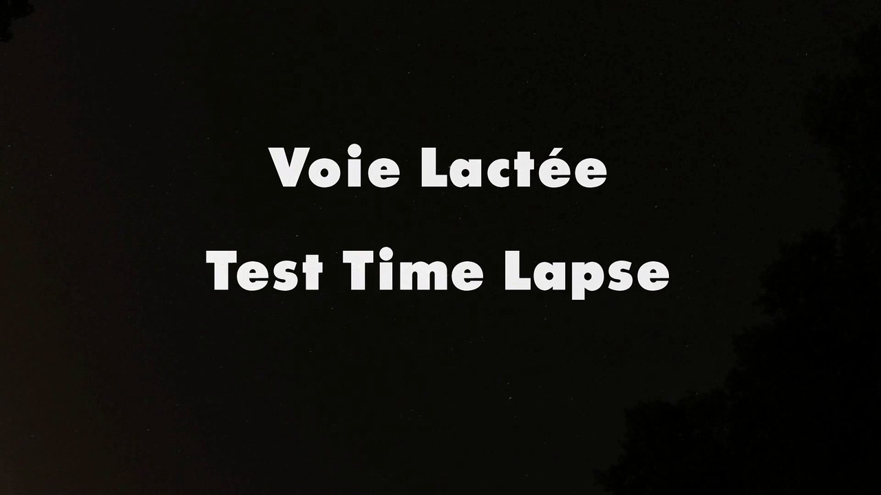 Estrella y Vía Láctea en Time lapse