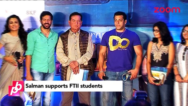 Salman Khan supports Film and Television Institute students - Bollywood News
